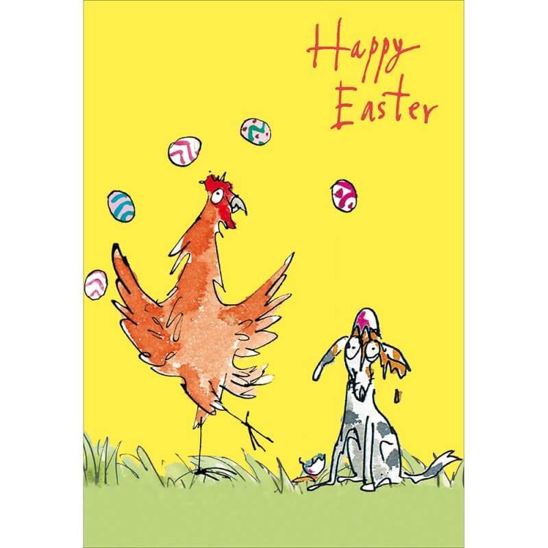 Quentin Blake Chicken Easter Card - House of Cards