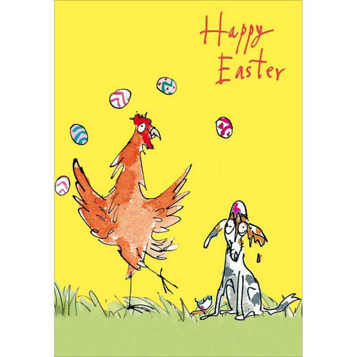 Quentin Blake Chicken Easter Card