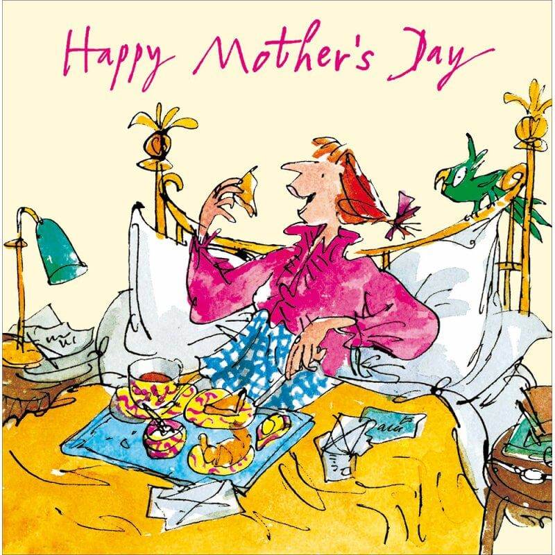 Quentin Blake Breakfast in Bed Mothering Sunday Card - House of Cards