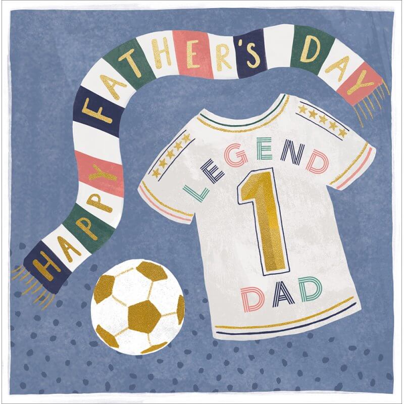 Football Legend Fathers Day Card