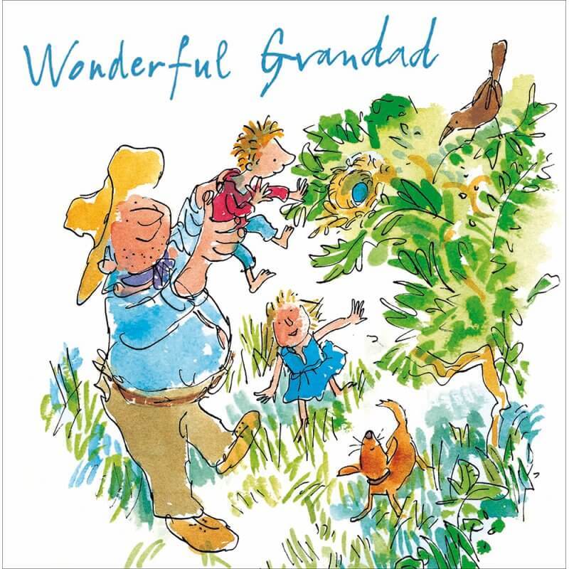 Quentin Blake Grandad Fathers Day Card - House of Cards