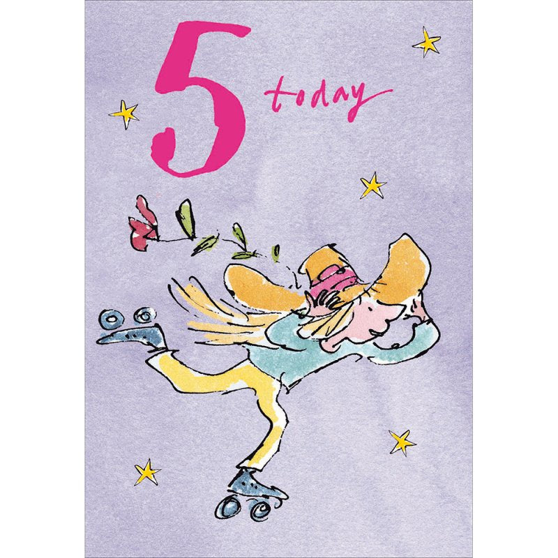 Quentin Blake 5 Today Birthday Card