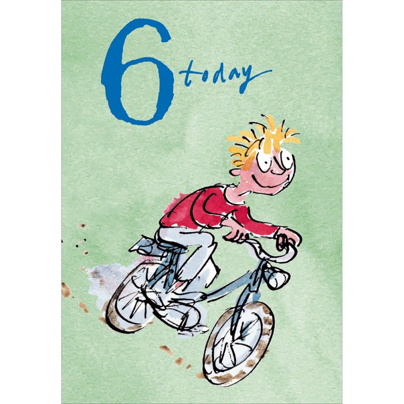 Quentin Blake 6 Today Birthday Card