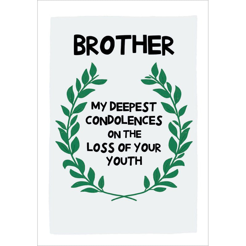 Brother Loss Youth Birthday Card