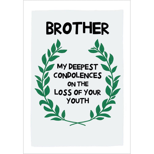 Brother Loss Youth Birthday Card