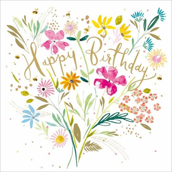 Flowers Birthday Card