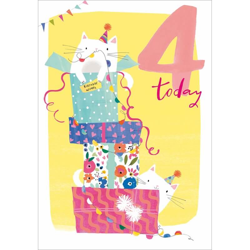Happy 4th Birthday Card