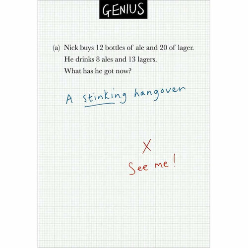 Stinking Hangover Birthday Card