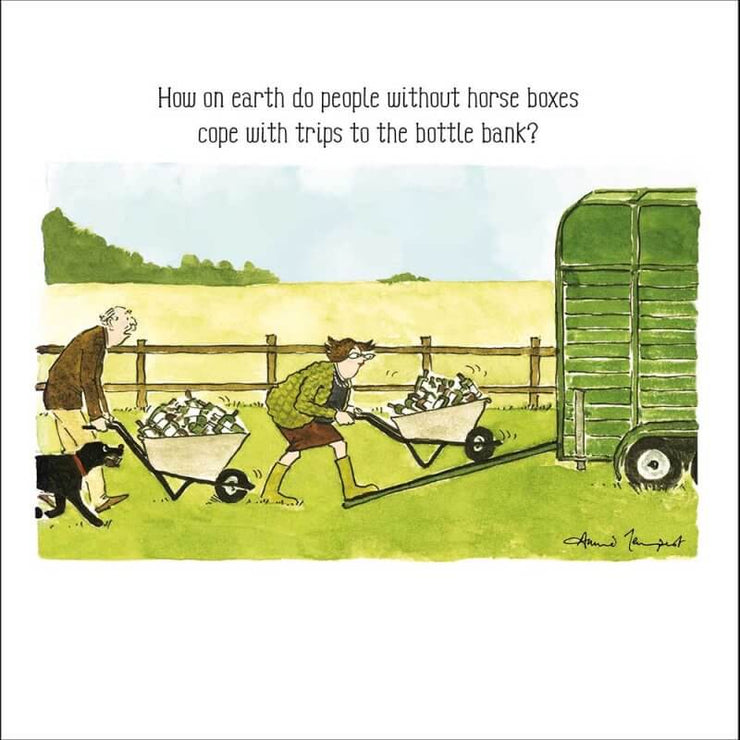 Bottle Bank Birthday Card
