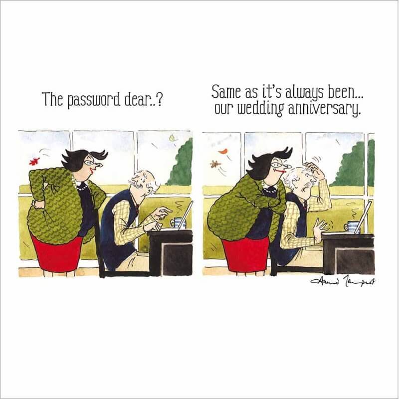 Anniversary Password Birthday Card - House of Cards