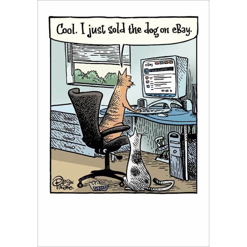 Sold The Dog Birthday Card - House of Cards