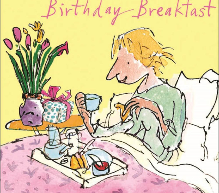 Quentin Blake Birthday Breakfast Birthday Card