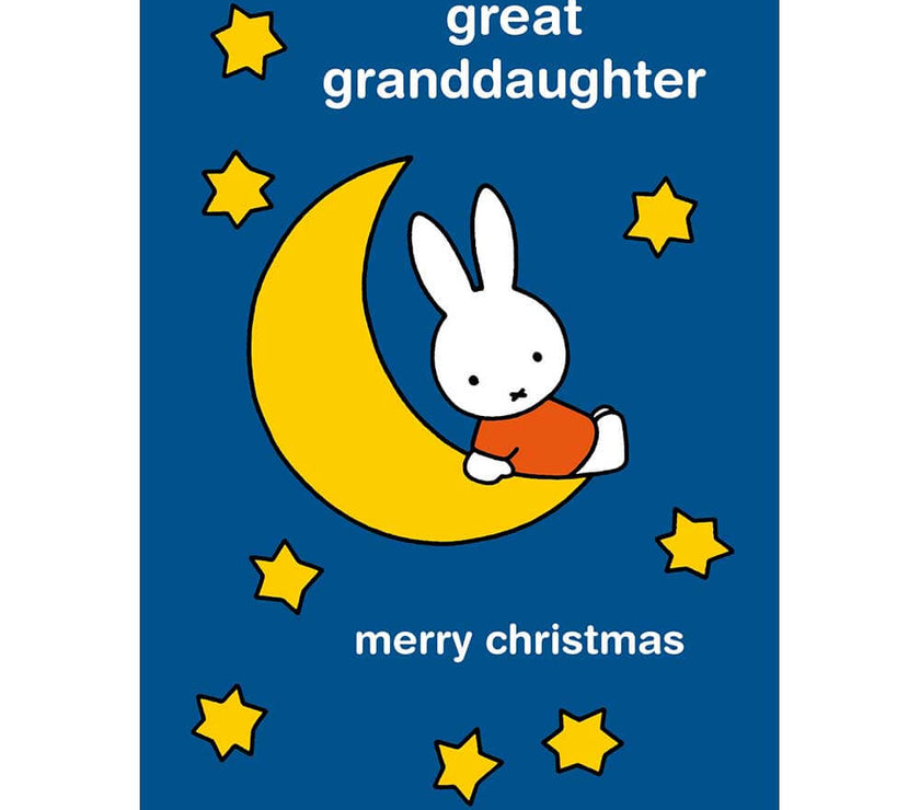 Miffy Great Granddaughter Christmas Card