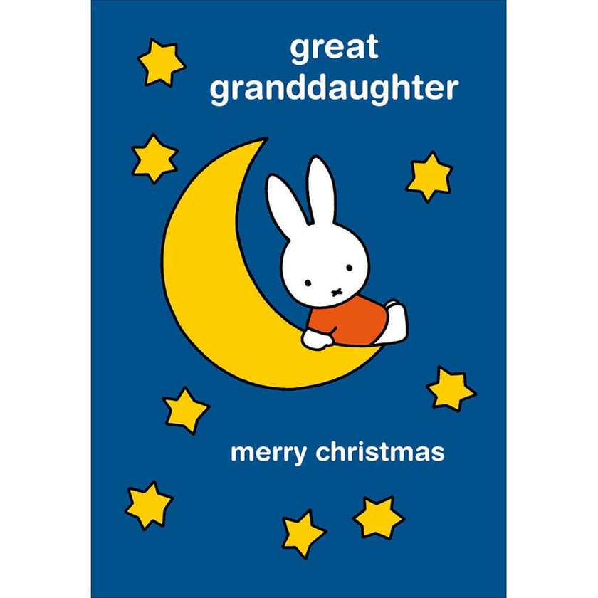 Miffy Great Granddaughter Christmas Card
