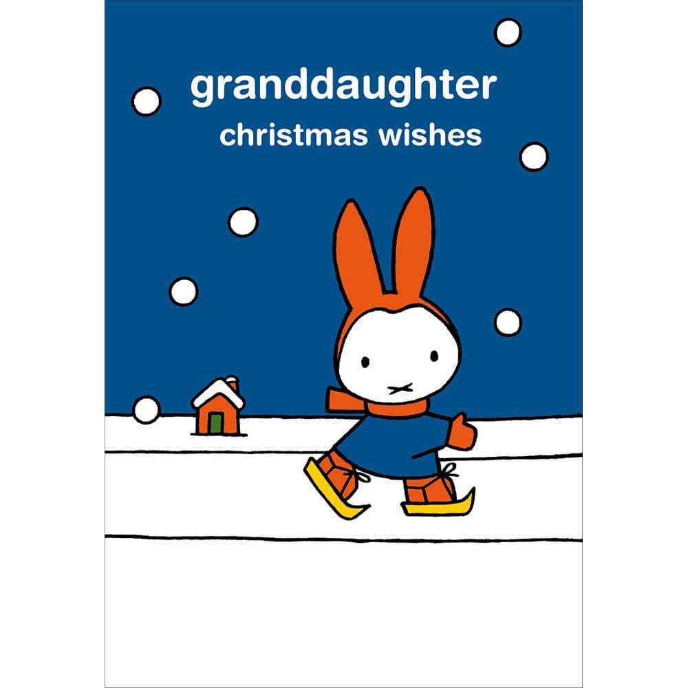 Miffy Granddaughter Christmas Card - House of Cards
