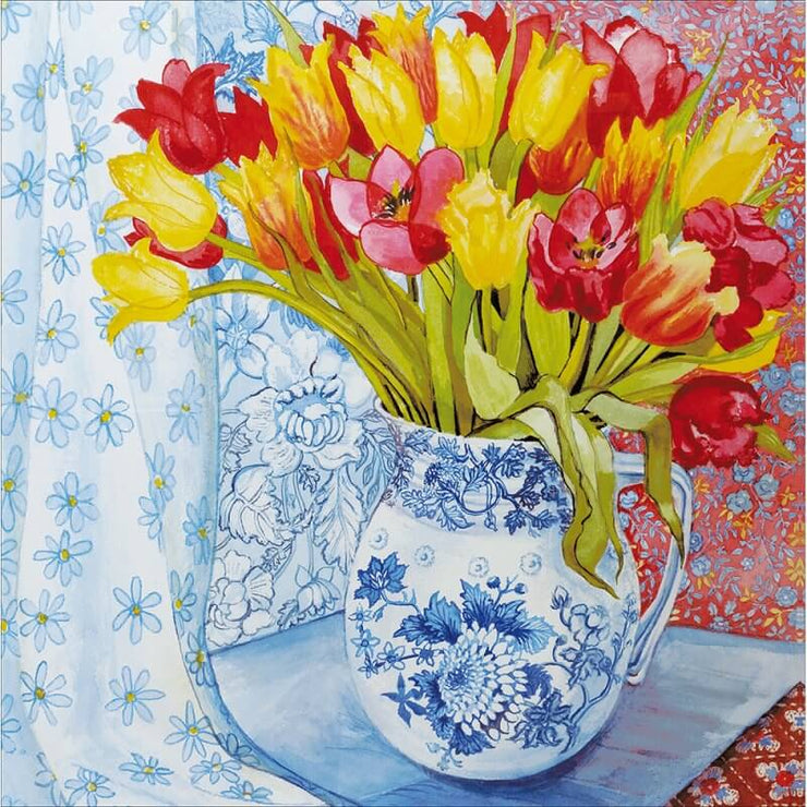 Tulips in Jug Birthday Card