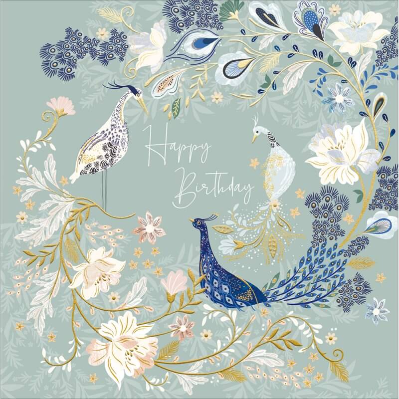 National Trust Birds Birthday Card