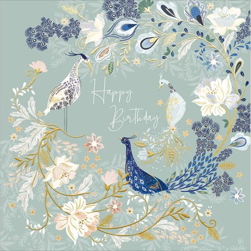 National Trust Birds Birthday Card