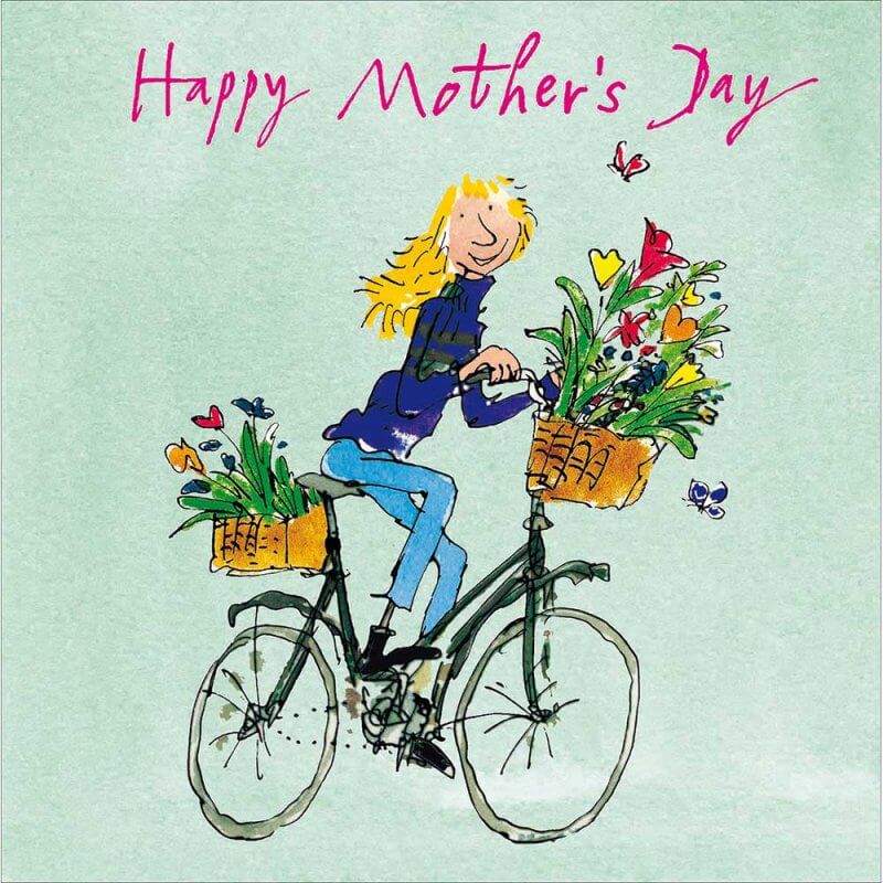 Quentin Blake Bike Mother's Day Card