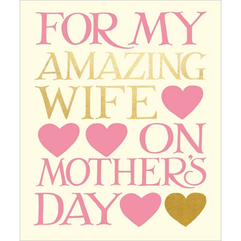 Emma Bridgewater Wife Mother's Day Card