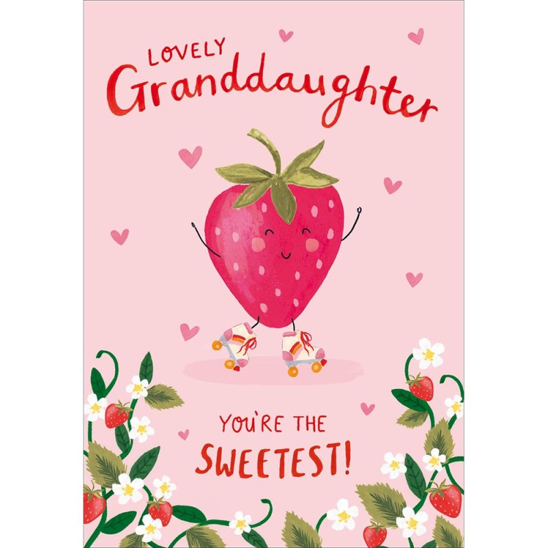 Sweetest Granddaughter Birthday Card