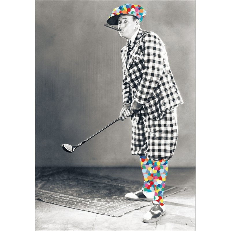 Bamboozle Golf Birthday Card