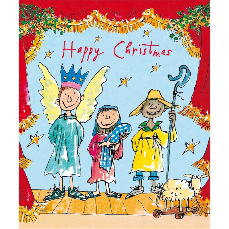 Quentin Blake Nativity Christmas Card
