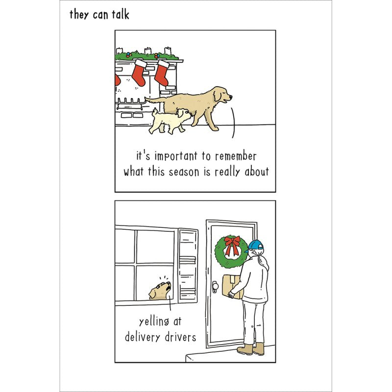 Delivery Drivers Dogs Christmas Card
