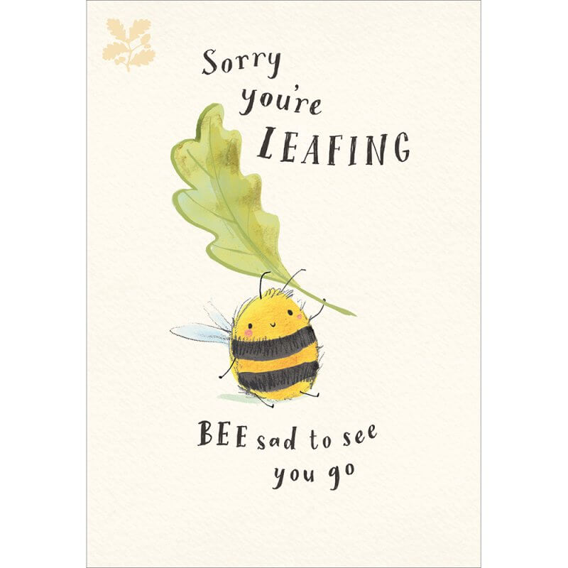 Sorry Leaving Greeting Card