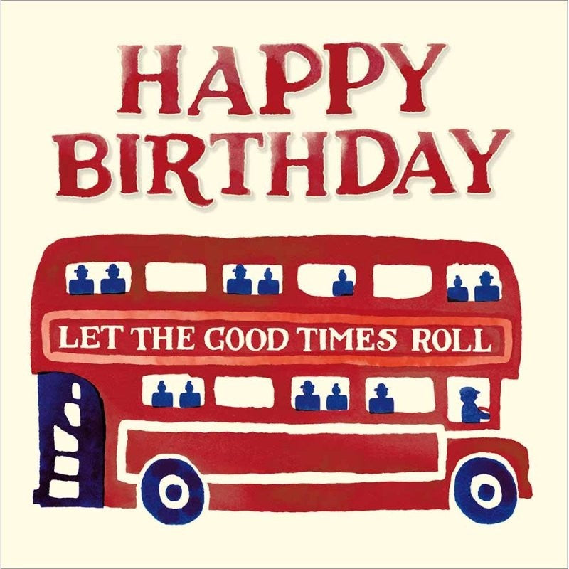 Emma Bridgewater London Bus Birthday Card