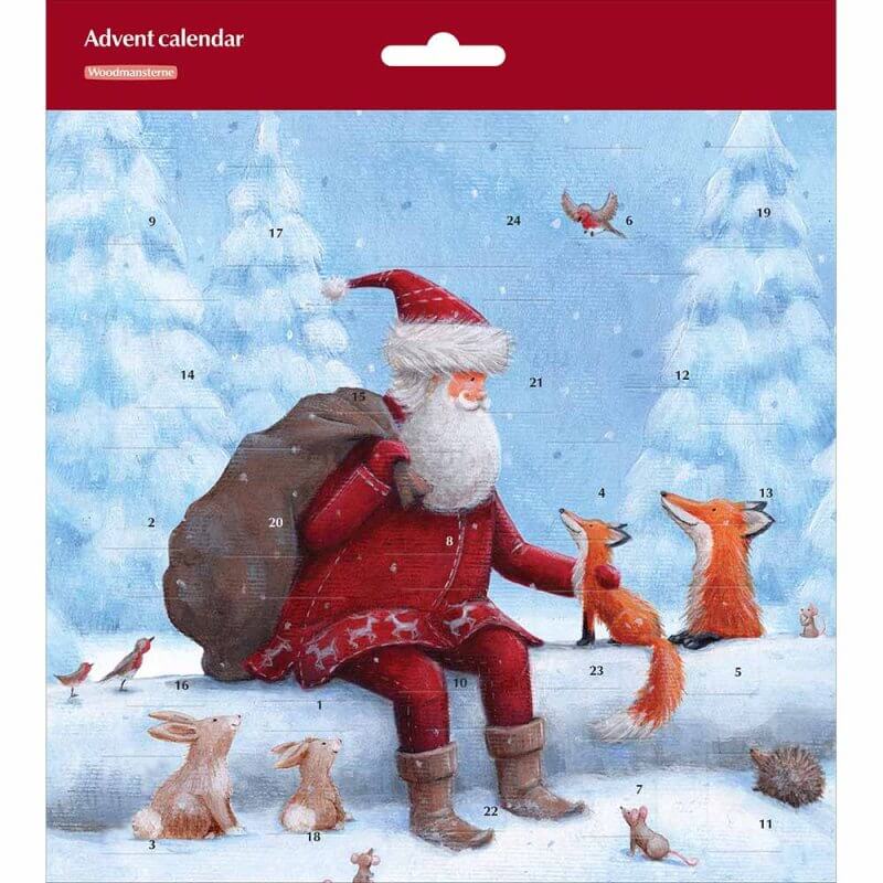 Santa and Foxes Advent Calendar