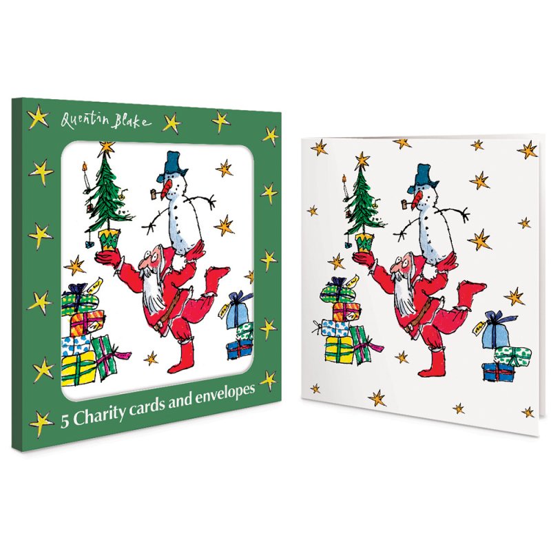 5 Quentin Blake Father Christmas Charity Christmas Cards