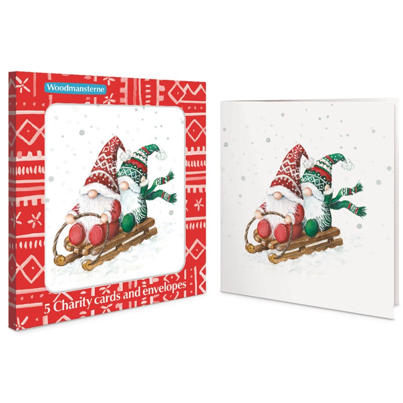 5 Gonk Sleigh Charity Christmas Cards