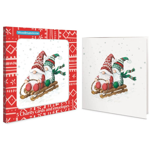 5 Gonk Sleigh Charity Christmas Cards