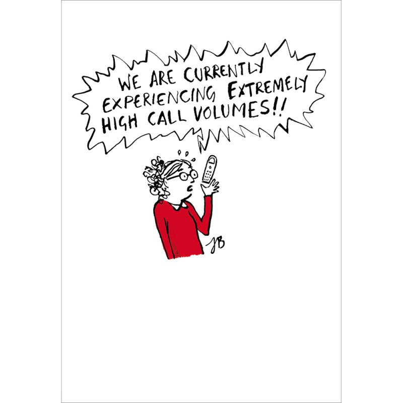 Call Volumes Birthday Card