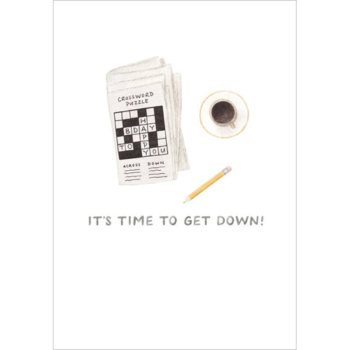 Crossword Birthday Card