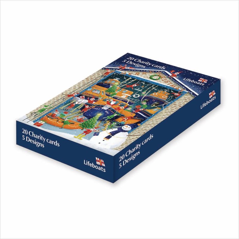 Lifeboats RNLI Charity 20 Assorted Boxed Christmas Cards