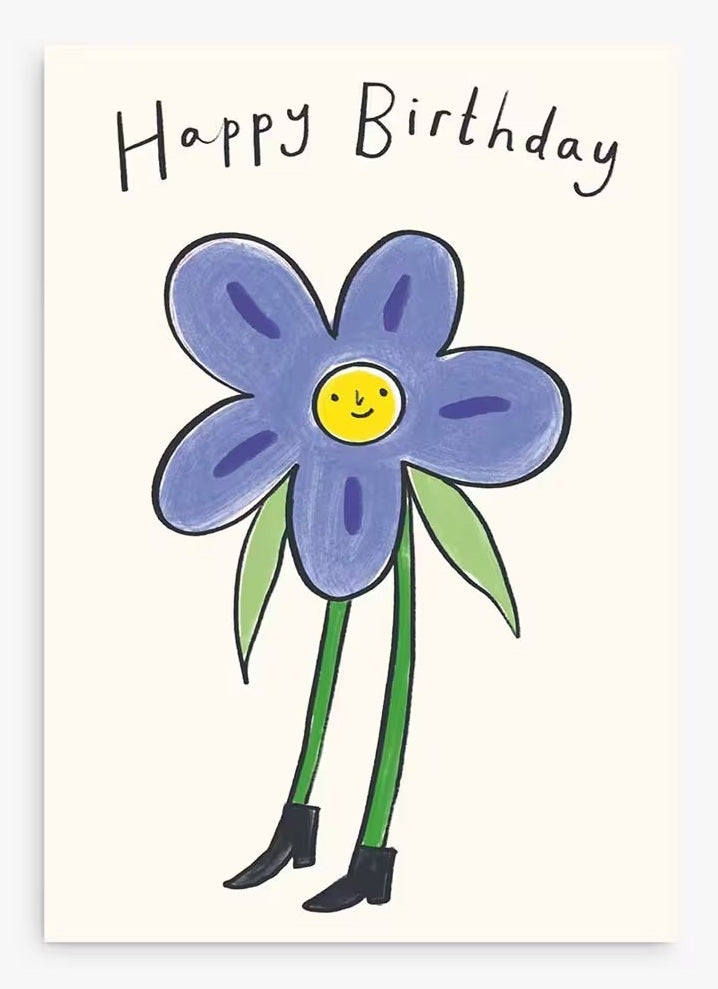 Kitty Kenda Flower Birthday Card