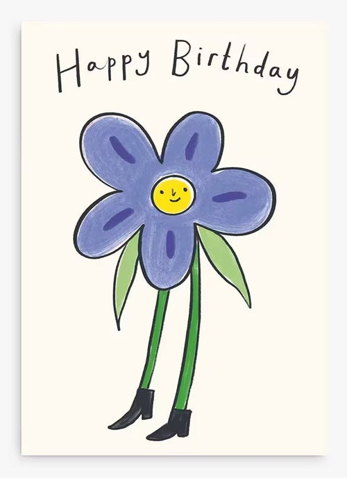 Kitty Kenda Flower Birthday Card