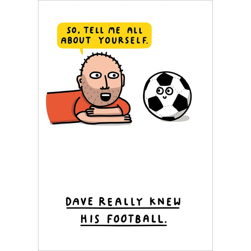 Football Birthday Card