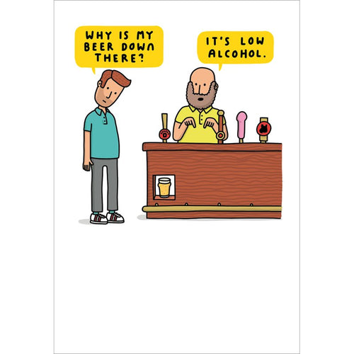 Low Alcohol Birthday Card