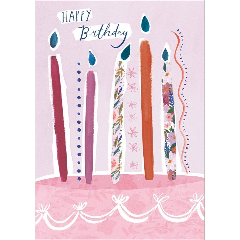 Candles on Cake Birthday Card