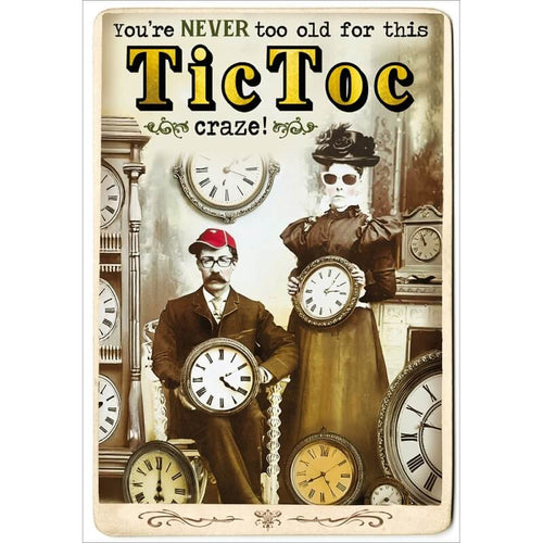 Tic Toc Birthday Card
