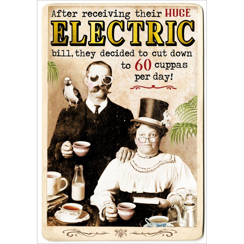 Electric Bill Birthday Card