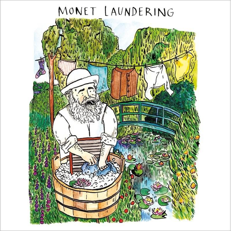 Monet Laundering Birthday Card