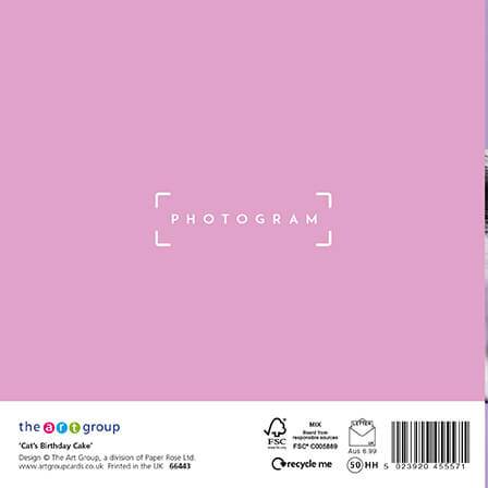 Photogram Cat Birthday Card - House of Cards