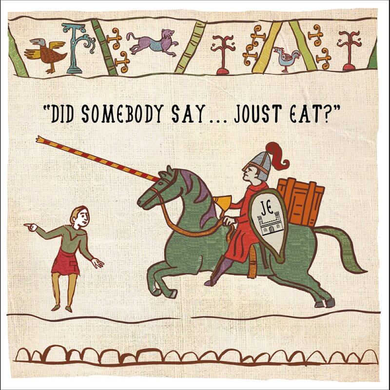 Joust Eat Birthday Card