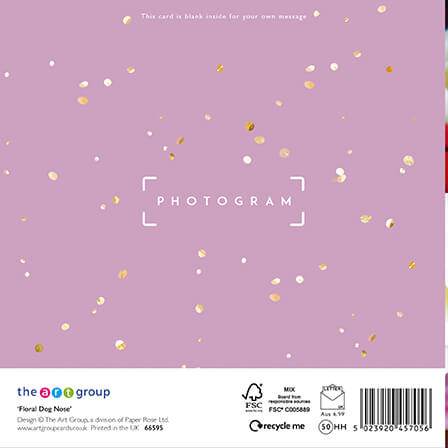 Photogram Dog Nose Birthday Card - House of Cards