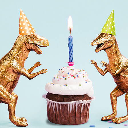 Photogram Dinosaurs Birthday Card