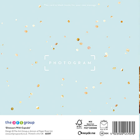 Photogram Dinosaurs Birthday Card